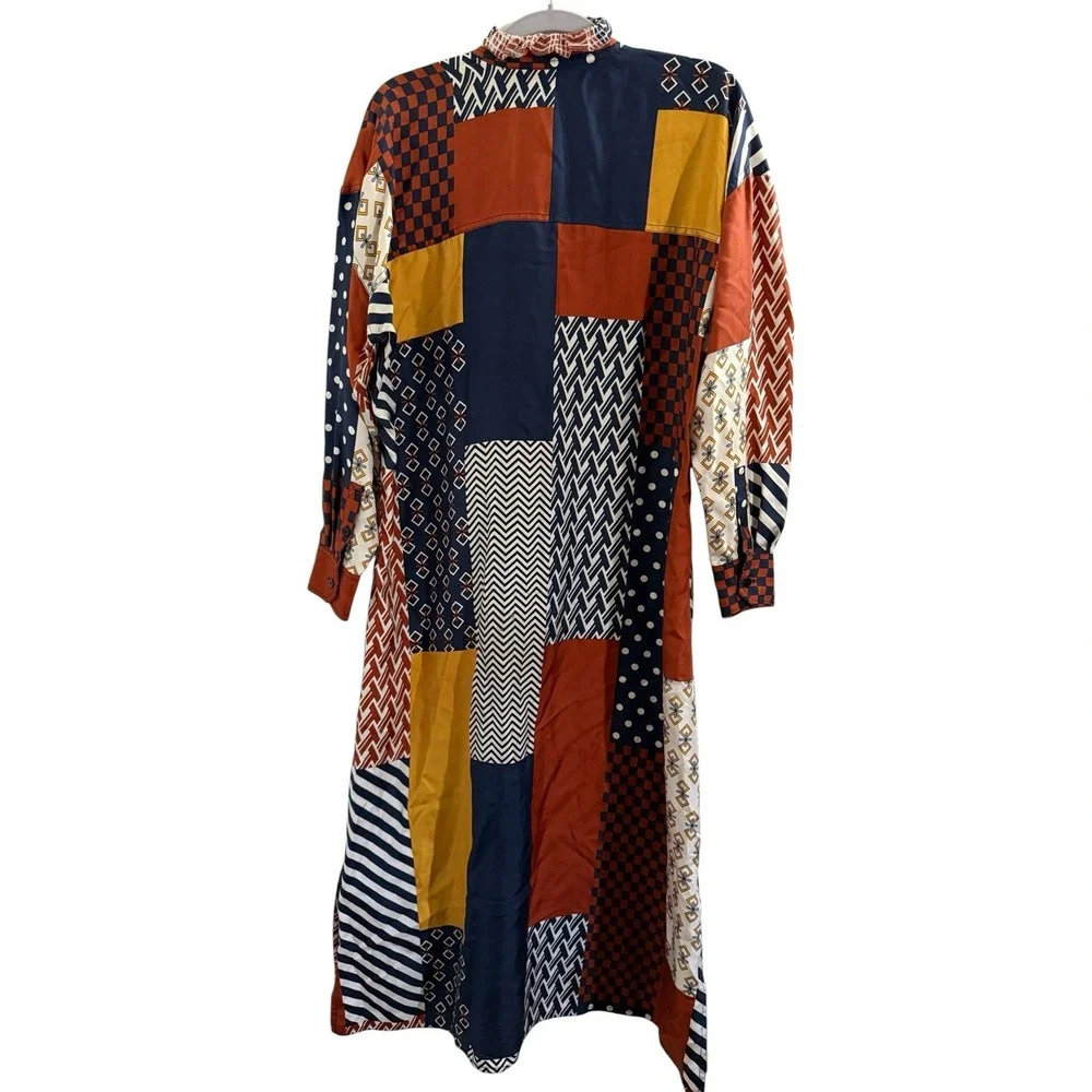 Tory Burch Bianca Silk Shirt Midi Dress Size 2 - Flaws